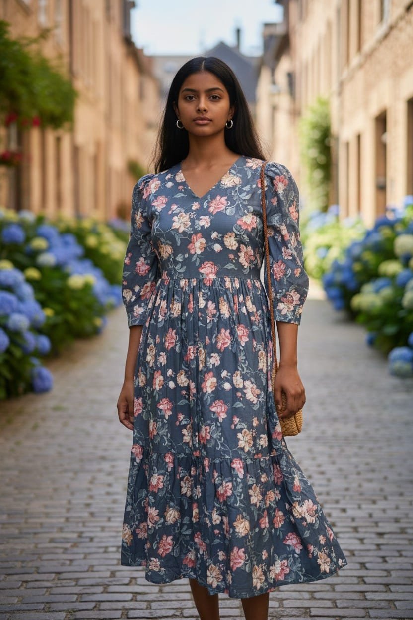 NIJA 2 TIERED DRESS AY1