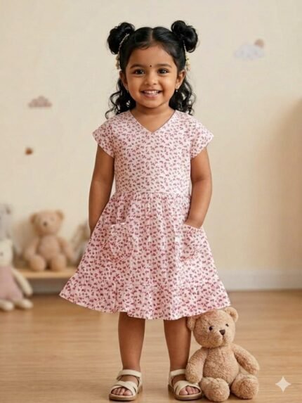 KIDS COTTON VOILE FROCK